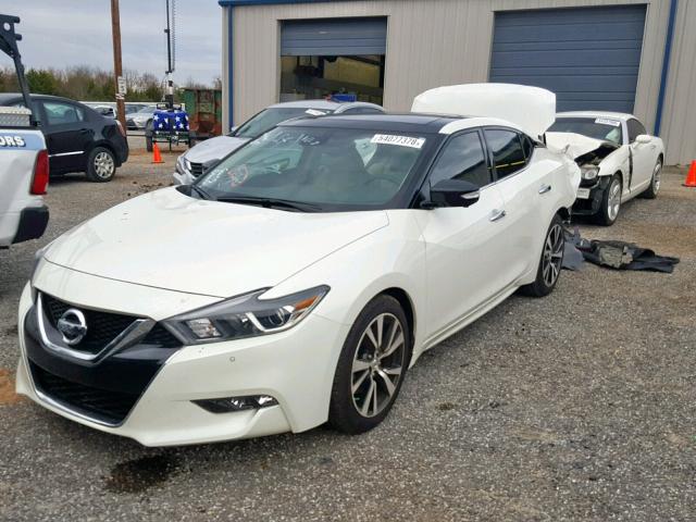 1N4AA6AP7JC365197 - 2018 NISSAN MAXIMA 3.5 WHITE photo 2