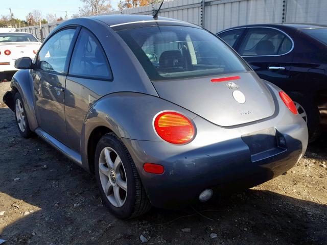 3VWCD31C44M406293 - 2004 VOLKSWAGEN NEW BEETLE GRAY photo 3