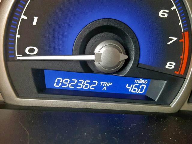 2HGFA1F64BH531534 - 2011 HONDA CIVIC LX-S GRAY photo 8