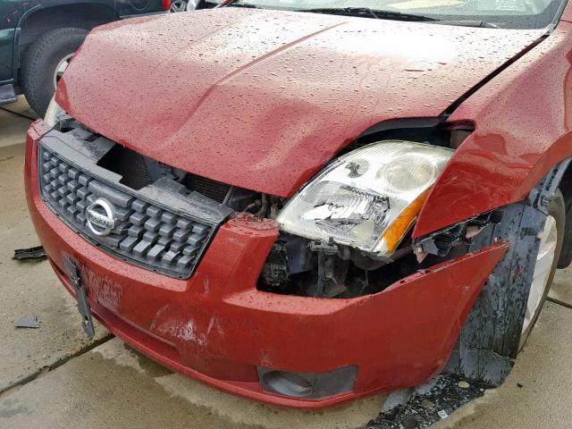 3N1AB61E17L651259 - 2007 NISSAN SENTRA 2.0 RED photo 9