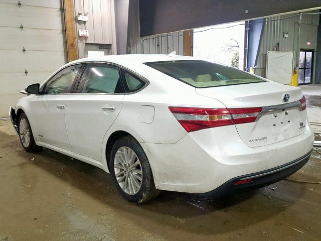 4T1BD1EB6FU047639 - 2015 TOYOTA AVALON HYB WHITE photo 3