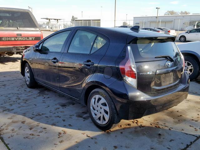 JTDKDTB36F1579066 - 2015 TOYOTA PRIUS C BLACK photo 3