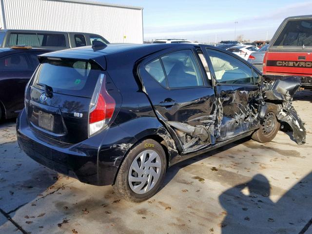 JTDKDTB36F1579066 - 2015 TOYOTA PRIUS C BLACK photo 4