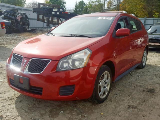 5Y2SM67059Z452637 - 2009 PONTIAC VIBE RED photo 2