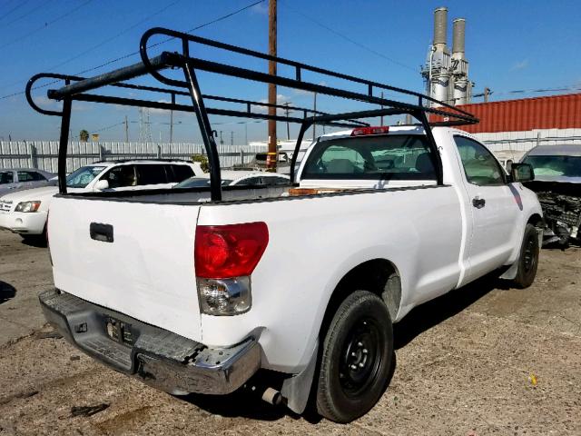 5TFLU52108X016111 - 2008 TOYOTA TUNDRA WHITE photo 4