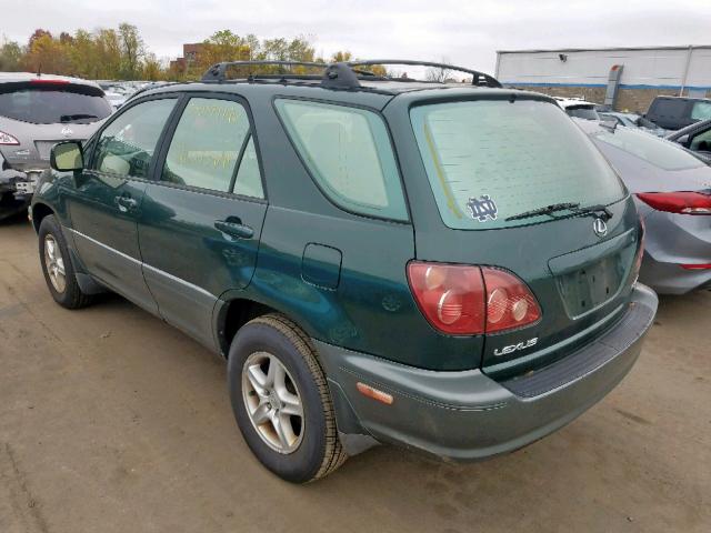 JT6HF10U8X0028107 - 1999 LEXUS RX 300 GREEN photo 3