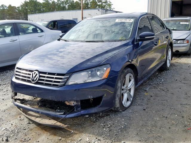 1VWBV7A32FC053055 - 2015 VOLKSWAGEN PASSAT SE BLUE photo 2