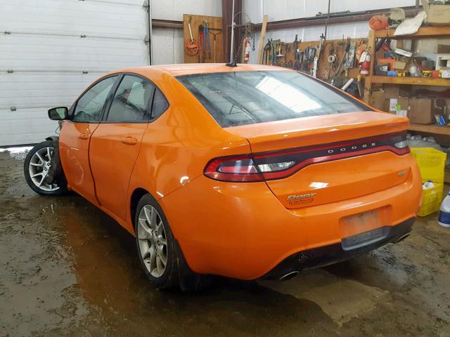 1C3CDFBA0DD315541 - 2013 DODGE DART SXT ORANGE photo 3