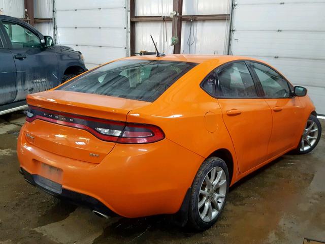 1C3CDFBA0DD315541 - 2013 DODGE DART SXT ORANGE photo 4