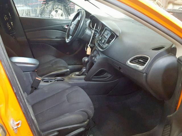 1C3CDFBA0DD315541 - 2013 DODGE DART SXT ORANGE photo 5