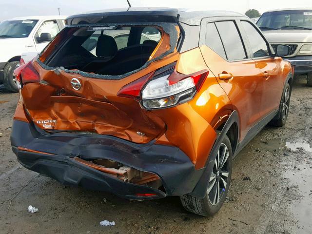 3N1CP5CU4JL523050 - 2018 NISSAN KICKS S ORANGE photo 4