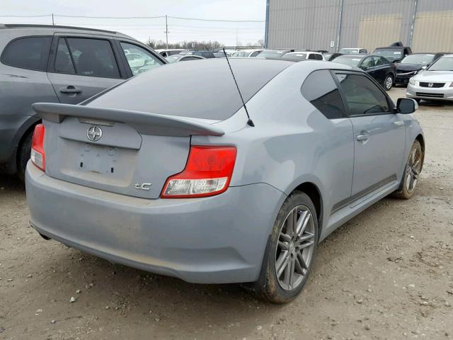 JTKJF5C79D3049073 - 2013 TOYOTA SCION TC ნაცრისფერი ფოტო 4