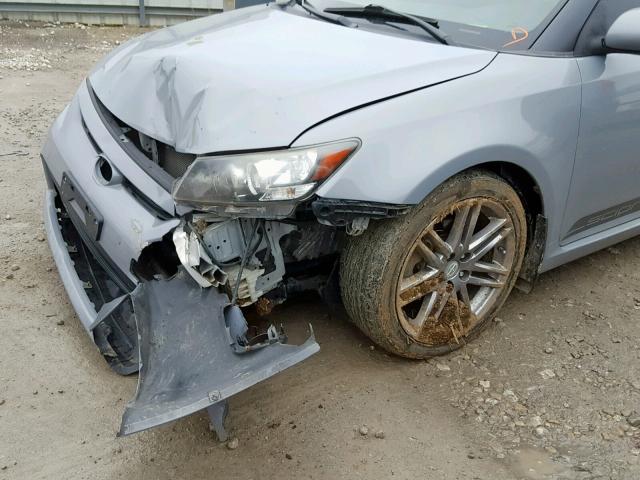 JTKJF5C79D3049073 - 2013 TOYOTA SCION TC ნაცრისფერი ფოტო 9