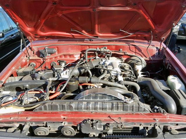 JT3FJ80WXM0006828 - 1991 TOYOTA LAND CRUIS RED photo 7