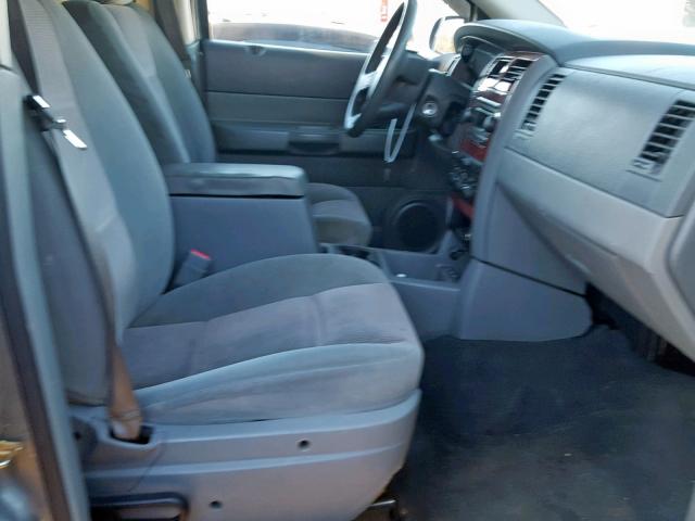 1D4HD48NX5F565975 - 2005 DODGE DURANGO SL GRAY photo 5