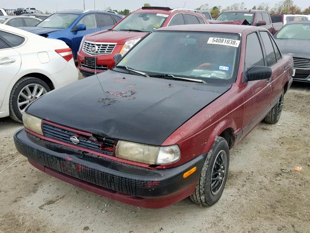 JN1EB31P2RU302587 - 1994 NISSAN SENTRA E RED photo 2