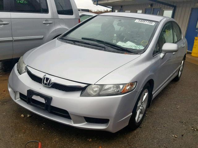 2HGFA16699H354487 - 2009 HONDA CIVIC SILVER photo 2