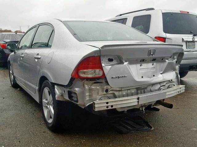 2HGFA16699H354487 - 2009 HONDA CIVIC SILVER photo 3