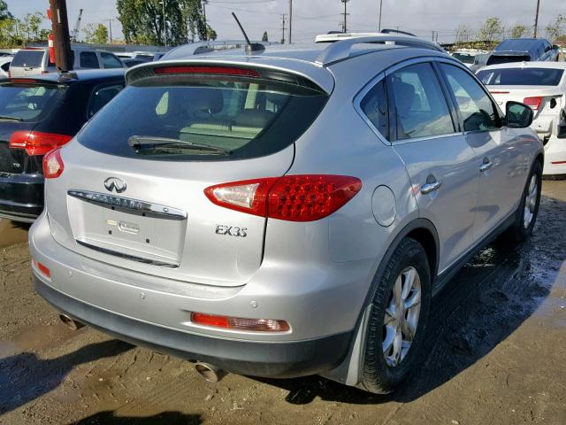 JNKAJ09E08M305176 - 2008 INFINITI EX35 BASE SILVER photo 4