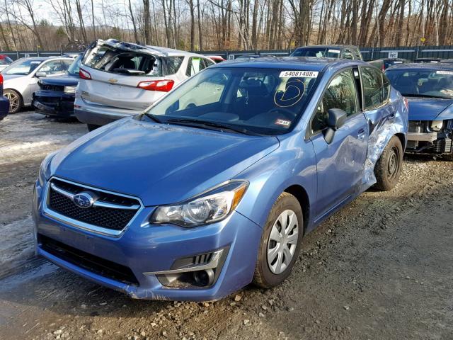 JF1GJAA63FH015807 - 2015 SUBARU IMPREZA BA BLUE photo 2