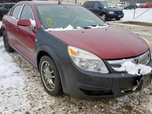 1G8ZS57NX7F185496 - 2007 SATURN AURA XE RED photo 1