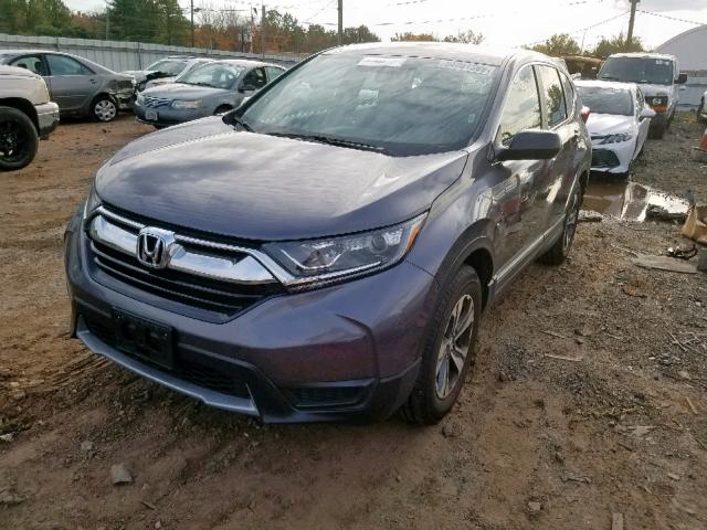 2HKRW6H31KH213973 - 2019 HONDA CR-V LX GRAY photo 2