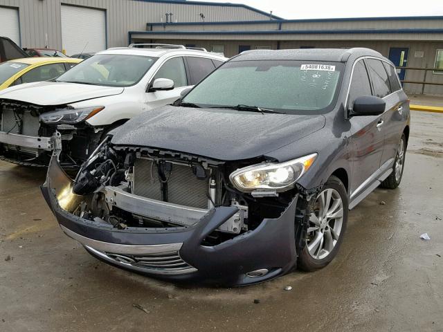 5N1AL0MM0DC326471 - 2013 INFINITI JX35 BASE GRAY photo 2