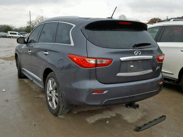 5N1AL0MM0DC326471 - 2013 INFINITI JX35 BASE GRAY photo 3