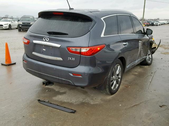 5N1AL0MM0DC326471 - 2013 INFINITI JX35 BASE GRAY photo 4