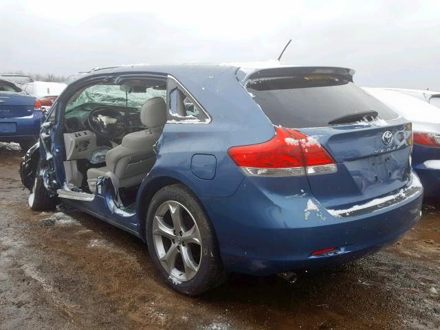 4T3BK11A79U010629 - 2009 TOYOTA VENZA BLUE photo 3