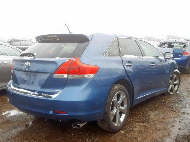 4T3BK11A79U010629 - 2009 TOYOTA VENZA BLUE photo 4