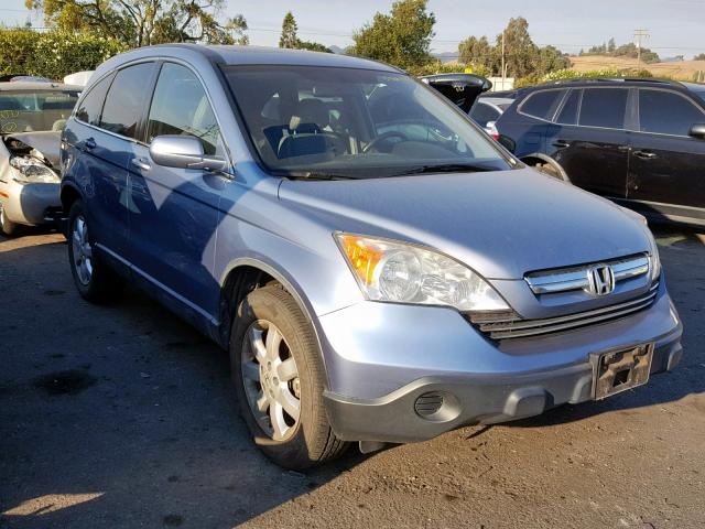 JHLRE487X7C004523 - 2007 HONDA CR-V EXL BLUE photo 1