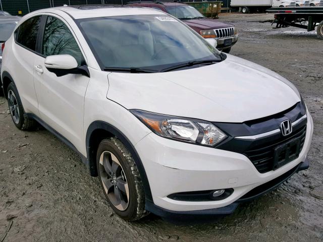 3CZRU6H54JM725057 - 2018 HONDA HR-V EX WHITE photo 1