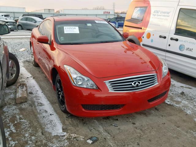 JNKCV64F99M654807 - 2009 INFINITI G37 RED photo 1