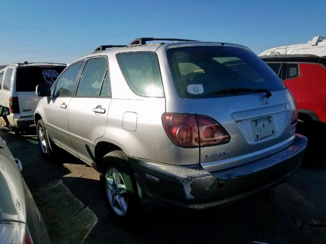 JT6HF10U7X0032374 - 1999 LEXUS RX 300 SILVER photo 3