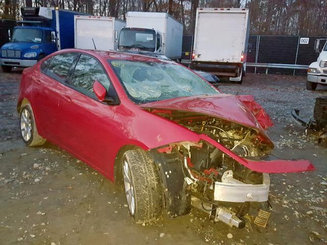 1C3CDFBH1DD641541 - 2013 DODGE DART SXT RED photo 1