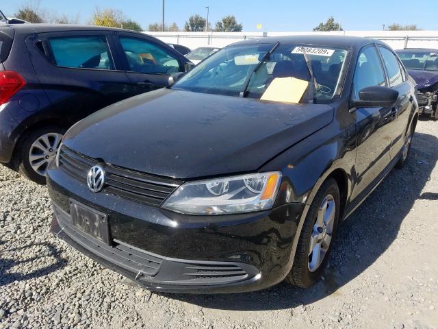 3VW2K7AJ1CM373548 - 2012 VOLKSWAGEN JETTA BASE 黑色 照片 2