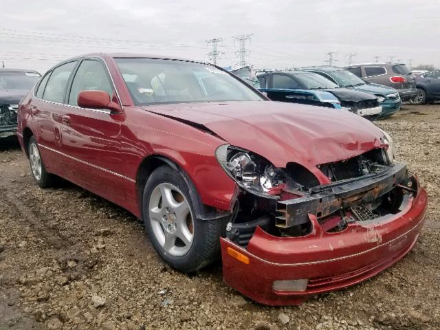 JT8BD68S8W0027542 - 1998 LEXUS GS 300 RED photo 1