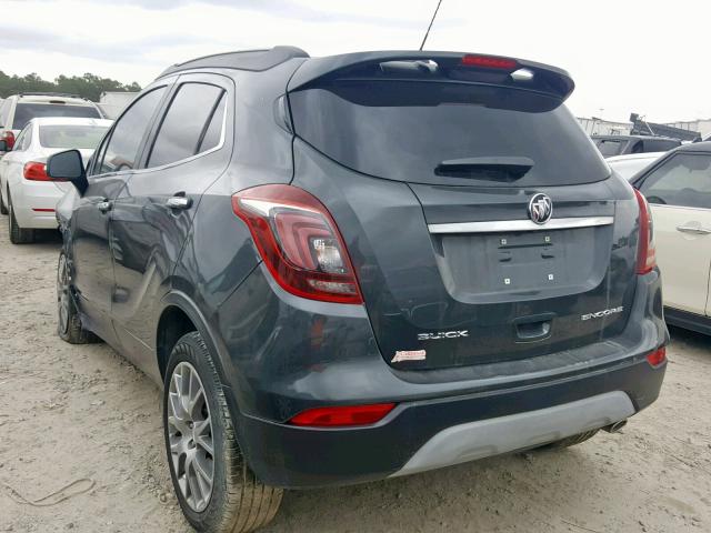 KL4CJ1SB5HB064382 - 2017 BUICK ENCORE SPO CHARCOAL photo 3