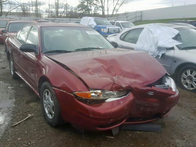 1G3NK52T1YC354883 - 2000 OLDSMOBILE ALERO GX RED photo 1