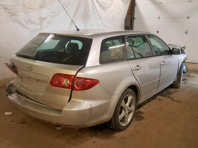 1YVHP82D555M65505 - 2005 MAZDA 6 S SILVER photo 4