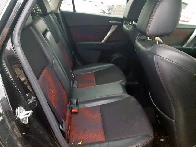 JM1BL1H39A1187531 - 2010 MAZDA SPEED 3 შავი ფოტო 6