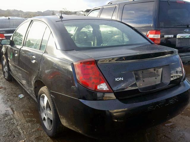 1G8AL55F57Z164589 - 2007 SATURN ION LEVEL BLACK photo 3