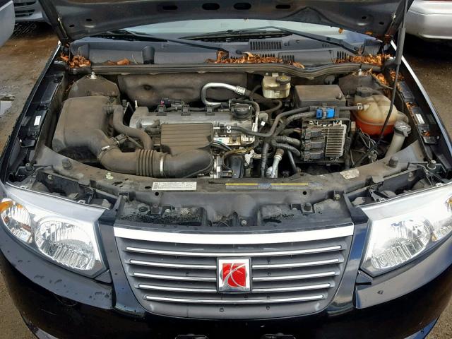 1G8AL55F57Z164589 - 2007 SATURN ION LEVEL BLACK photo 7