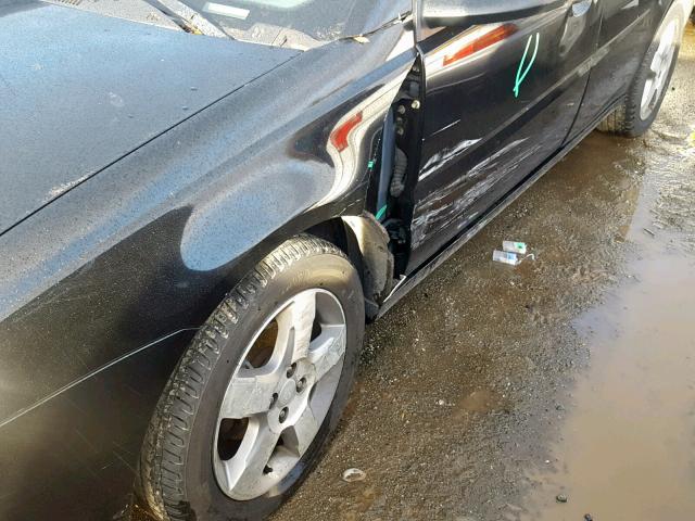 1G8AL55F57Z164589 - 2007 SATURN ION LEVEL BLACK photo 9