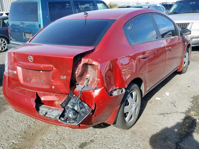 3N1AB61E37L645348 - 2007 NISSAN SENTRA 2.0 RED photo 4