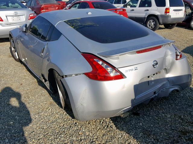 JN1AZ44E89M404065 - 2009 NISSAN 370Z SILVER photo 3