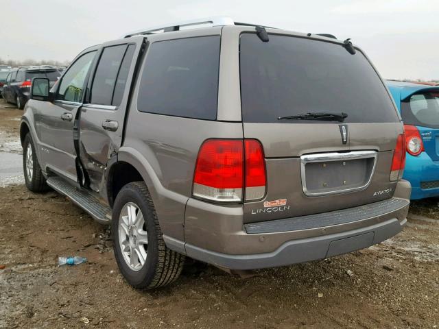 5LMEU88H44ZJ35026 - 2004 LINCOLN AVIATOR 棕色 照片 3