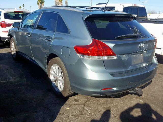 4T3ZA3BB0AU037079 - 2010 TOYOTA VENZA BASE GREEN photo 3