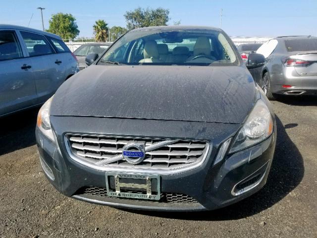 YV1612FS6D2211445 - 2013 VOLVO S60 T5 GRAY photo 9